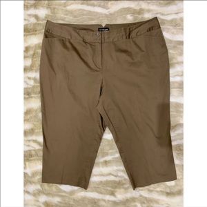 LANE BRYANT Brown Capri Dress Pants